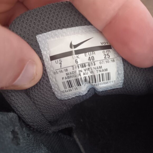 Nike Air Visi Pro 6 NBK Black Anthracite Men’s Basketball Shoes Size 7 - Picture 9 of 10